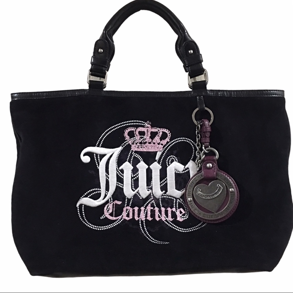 Juicy couture velvet handbag